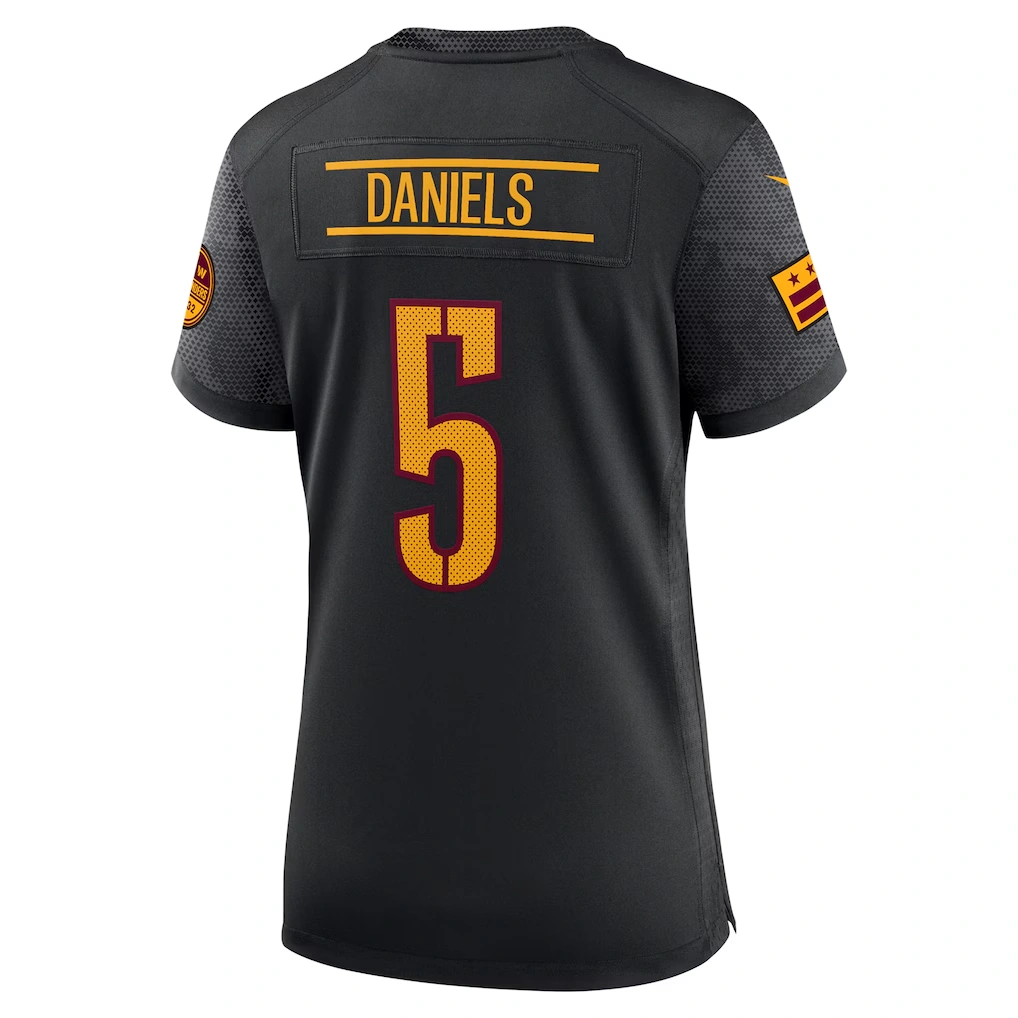 Women's Washington Commanders Jayden Daniels Nike Black Alternate Game Player Jersey