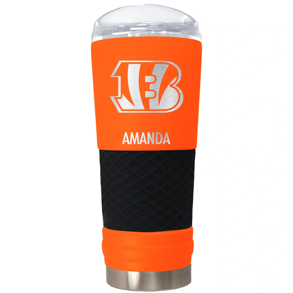 Cincinnati Bengals 24oz. Personalized Team Color Draft Tumbler