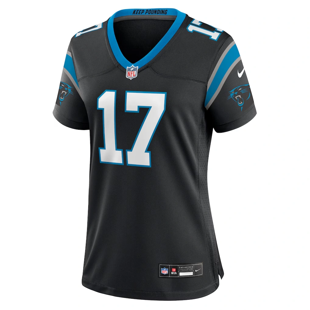Women's Carolina Panthers Xavier Legette Nike Black Game Jersey