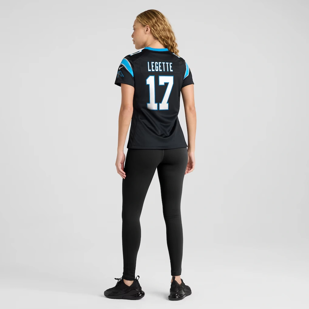 Women's Carolina Panthers Xavier Legette Nike Black Game Jersey