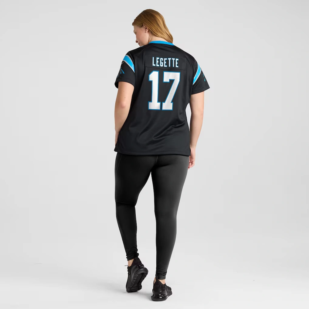 Women's Carolina Panthers Xavier Legette Nike Black Game Jersey