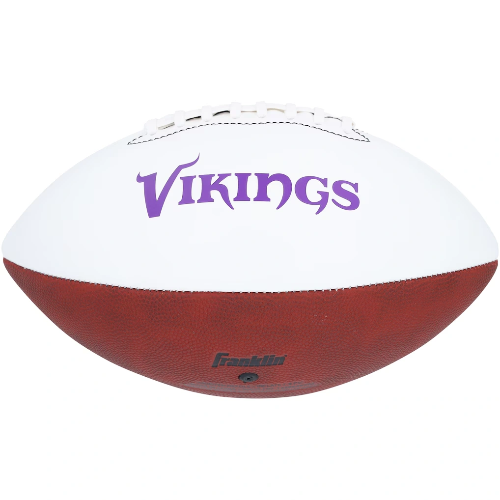 Justin Jefferson Minnesota Vikings Autographed Fanatics Authentic Franklin White Panel Football