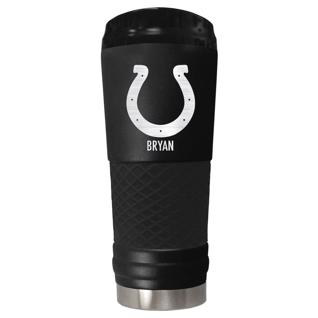Indianapolis Colts Black 24oz. Personalized Stealth Draft Tumbler