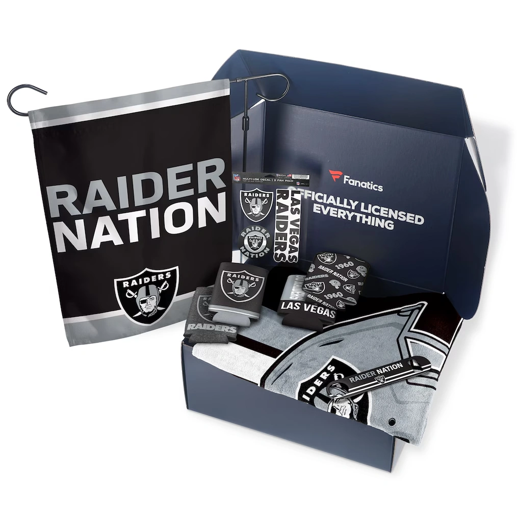 Fanatics Las Vegas Raiders Tailgate Game Day Essentials Gift Box