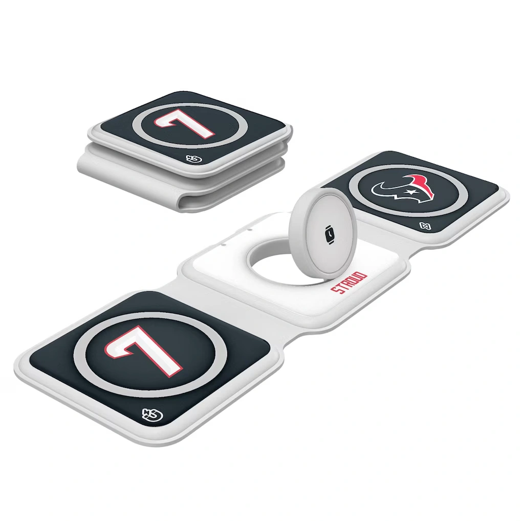 Houston Texans C.J. Stroud Keyscaper 3-in-1 Foldable Charger
