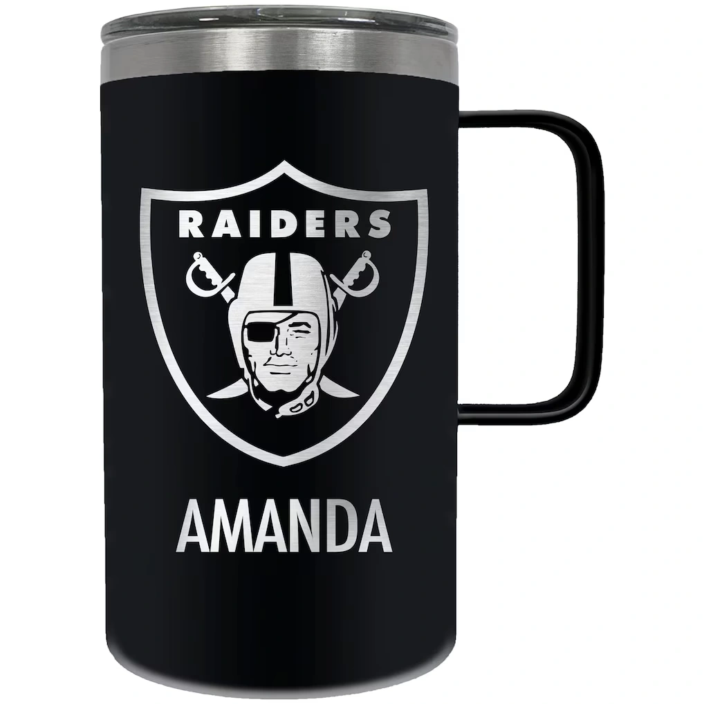 Las Vegas Raiders 18oz. Personalized Hustle Mug