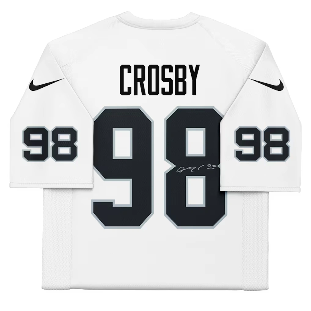Maxx Crosby Las Vegas Raiders Autographed Fanatics Authentic Nike White Limited Jersey