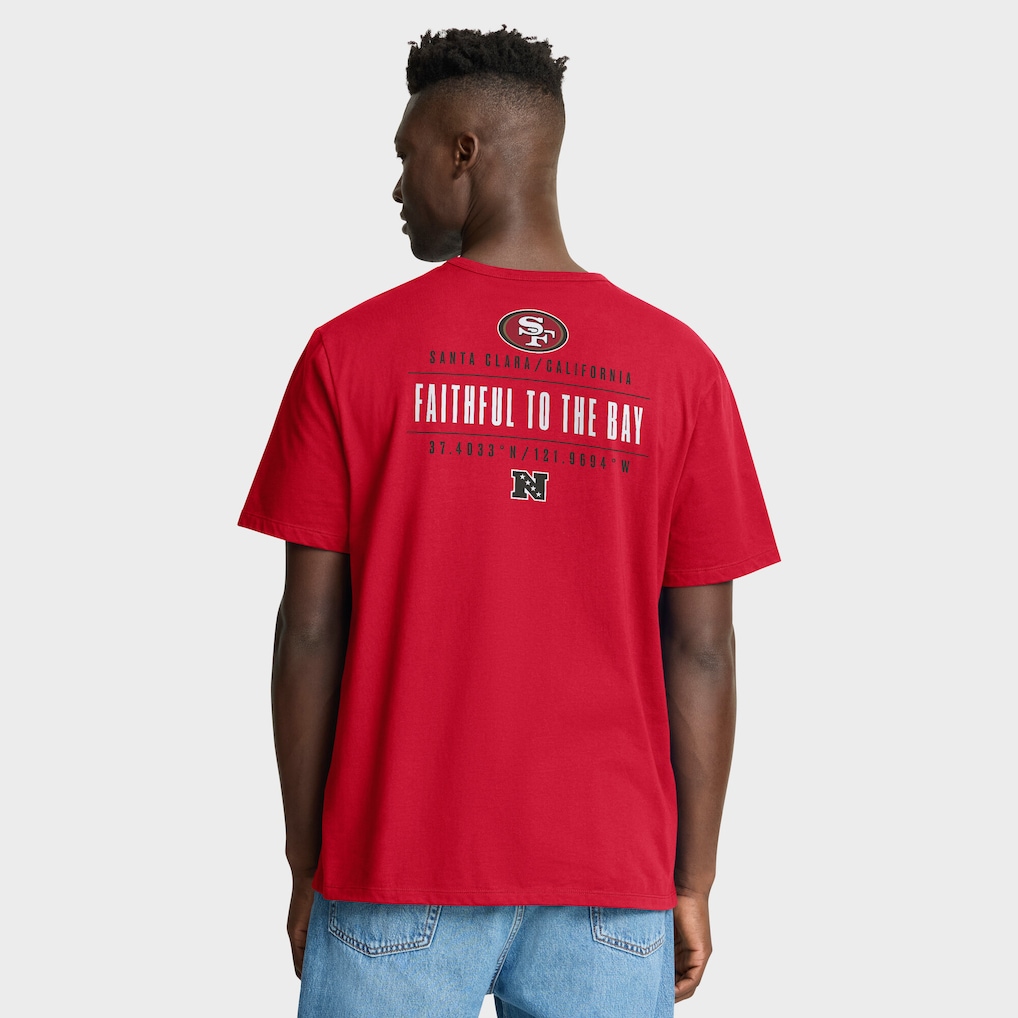 Men's San Francisco 49ers Fanatics Scarlet Passing Pocket Legacy T-Shirt