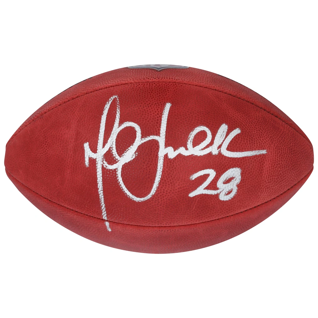 Marshall Faulk St. Louis Rams Autographed Fanatics Authentic Wilson Duke Full Color Football