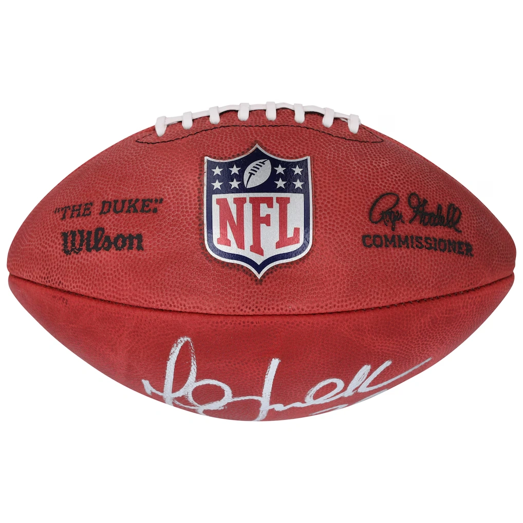 Marshall Faulk St. Louis Rams Autographed Fanatics Authentic Wilson Duke Full Color Football