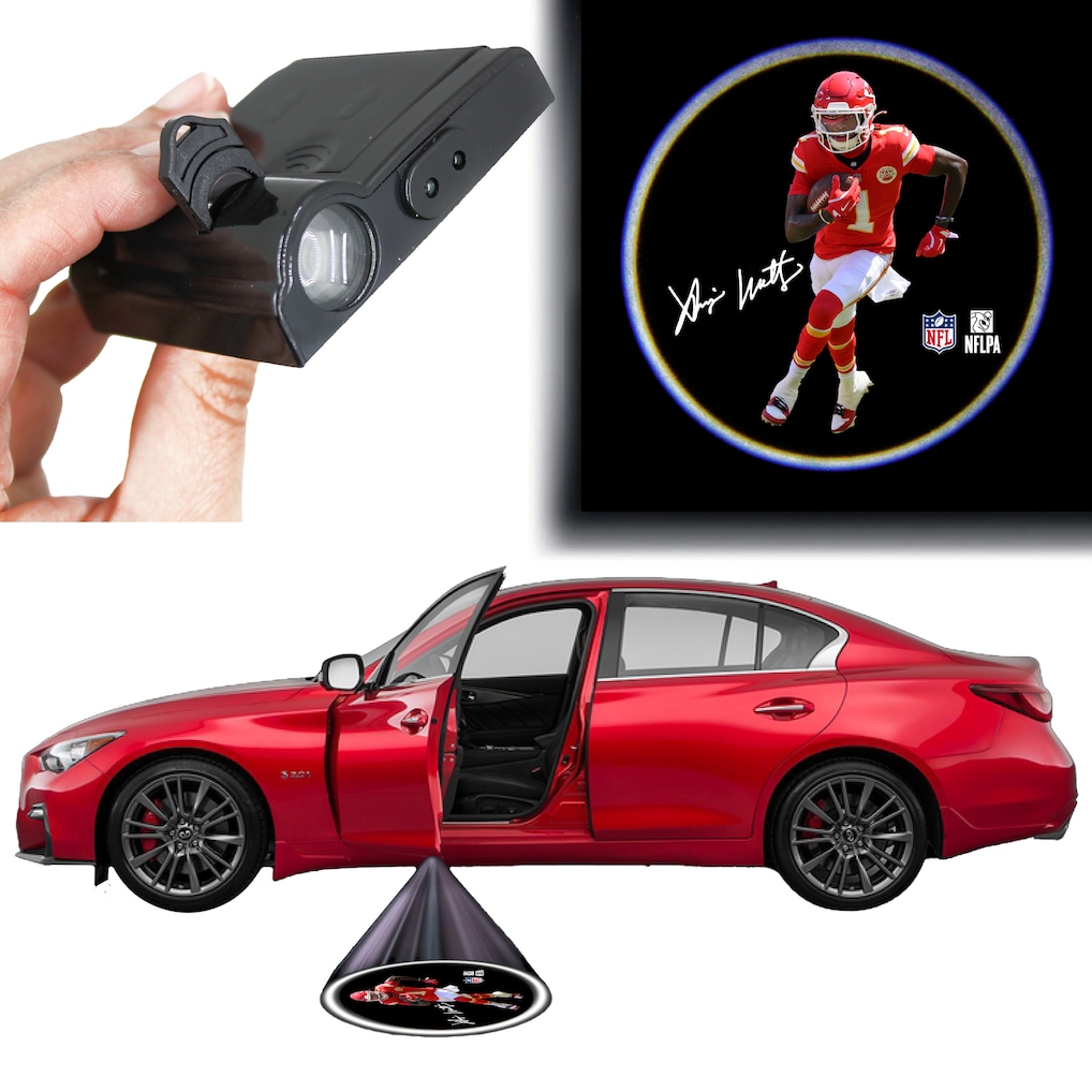 Kansas City Chiefs Xavier Worthy LED Car Door Light