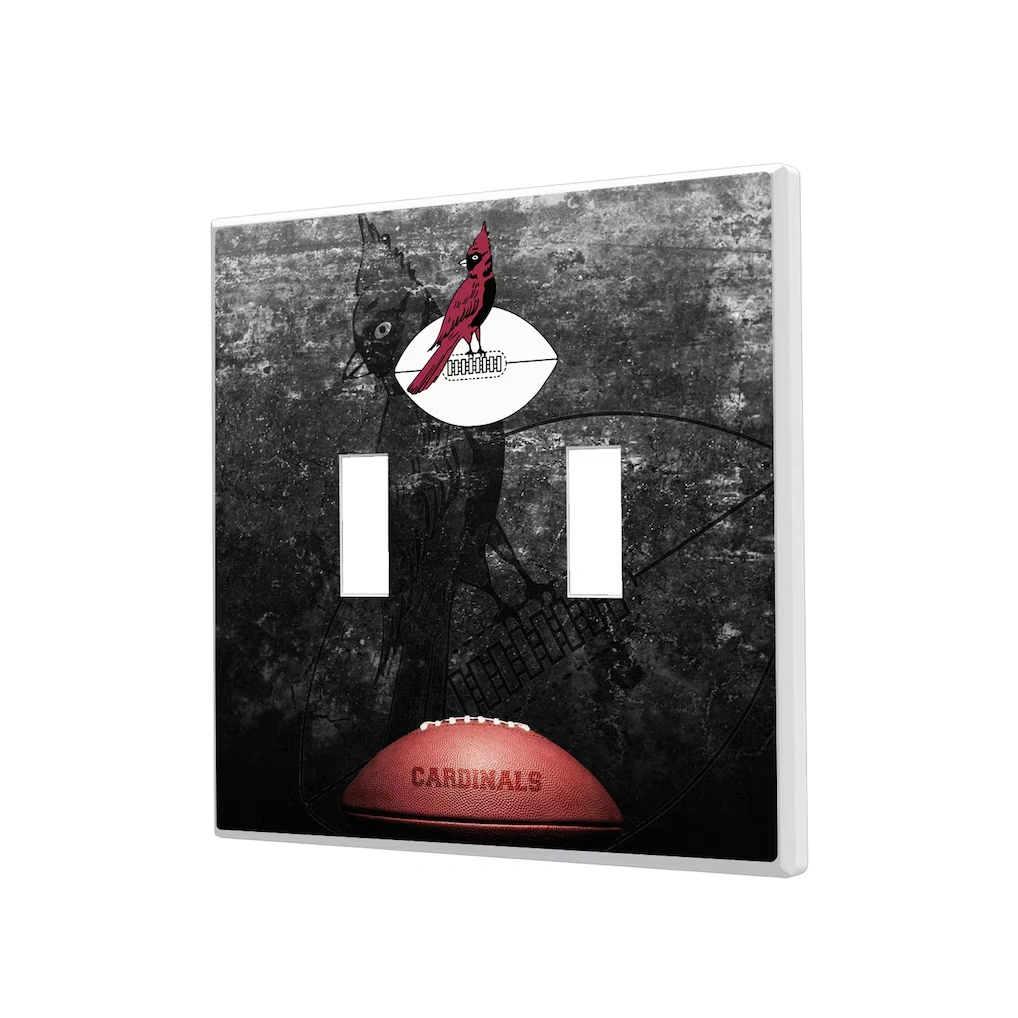 Chicago Cardinals Legendary Design Double Toggle Lightswitch Plate