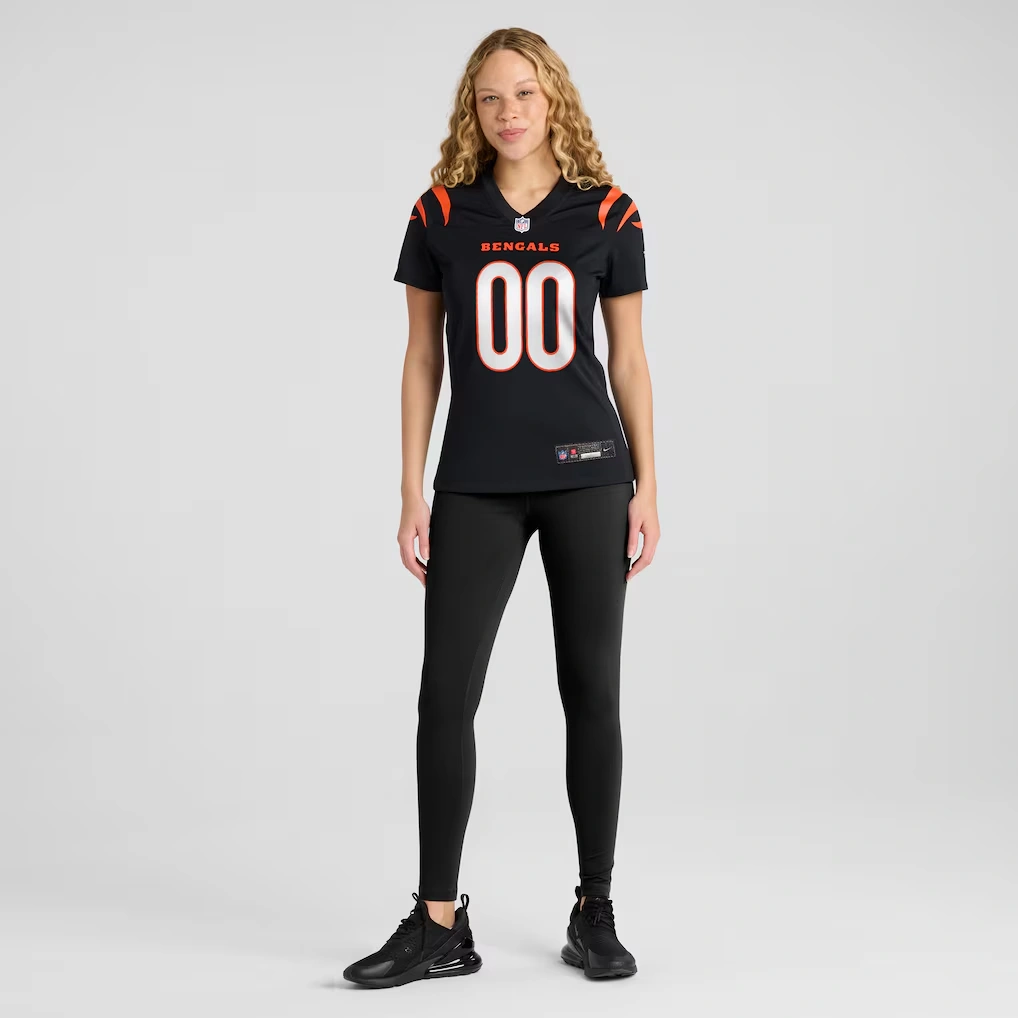 Women's Cincinnati Bengals Nike Black Game Custom Jersey 4 Women's Cincinnati Bengals Nike Black Game Custom Jersey