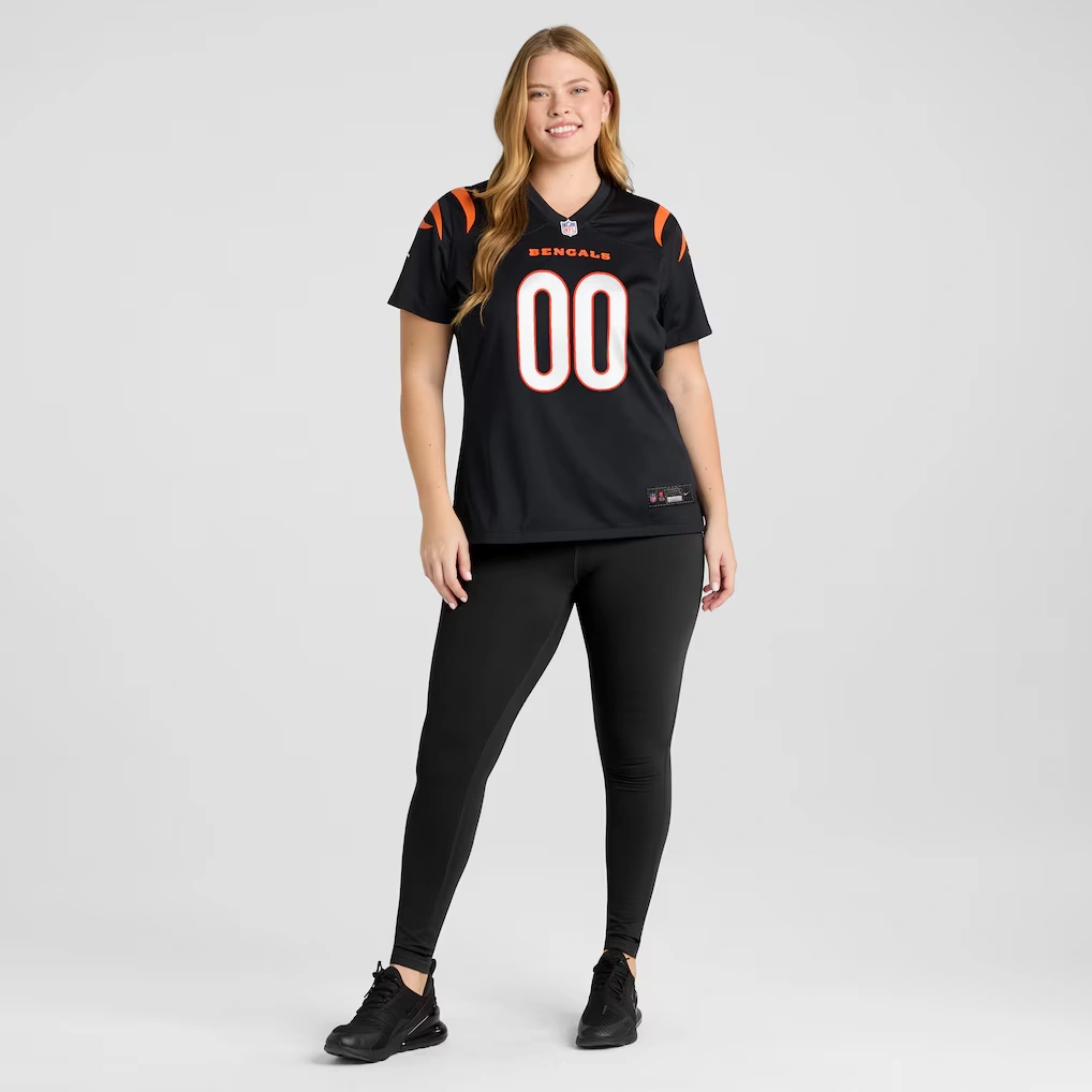 Women's Cincinnati Bengals Nike Black Game Custom Jersey 6 Women's Cincinnati Bengals Nike Black Game Custom Jersey