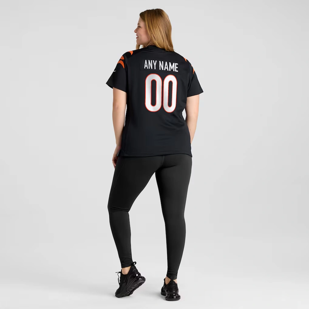 Women's Cincinnati Bengals Nike Black Game Custom Jersey 7 Women's Cincinnati Bengals Nike Black Game Custom Jersey