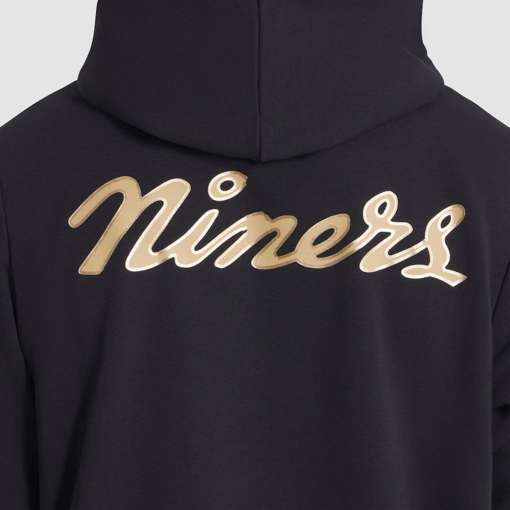 Men's San Francisco 49ers Nike Black 2025 Rivalries Collection Standard Issue Sideline Dri-FIT Hoodie