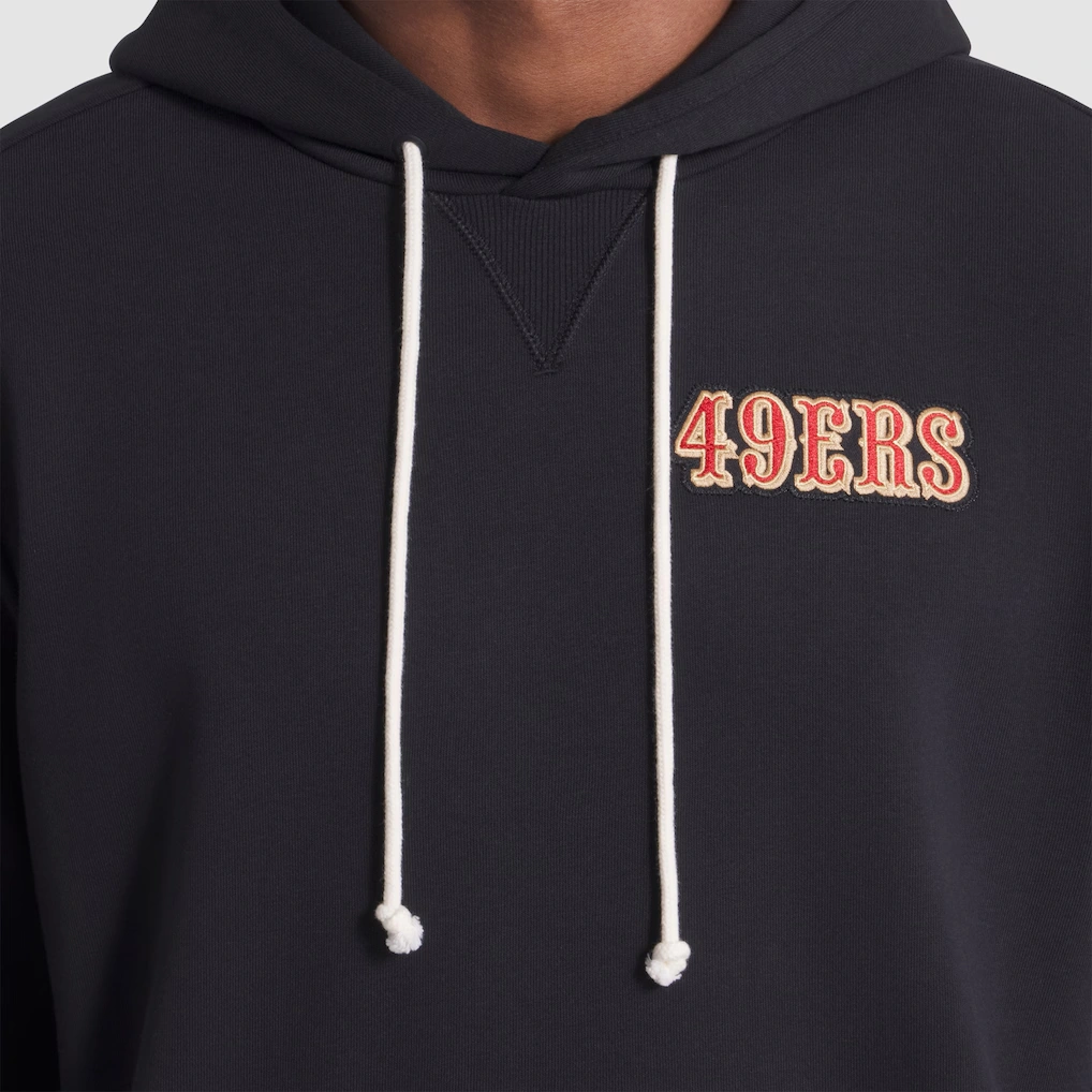 Men's San Francisco 49ers Nike Black 2025 Rivalries Collection Standard Issue Sideline Dri-FIT Hoodie