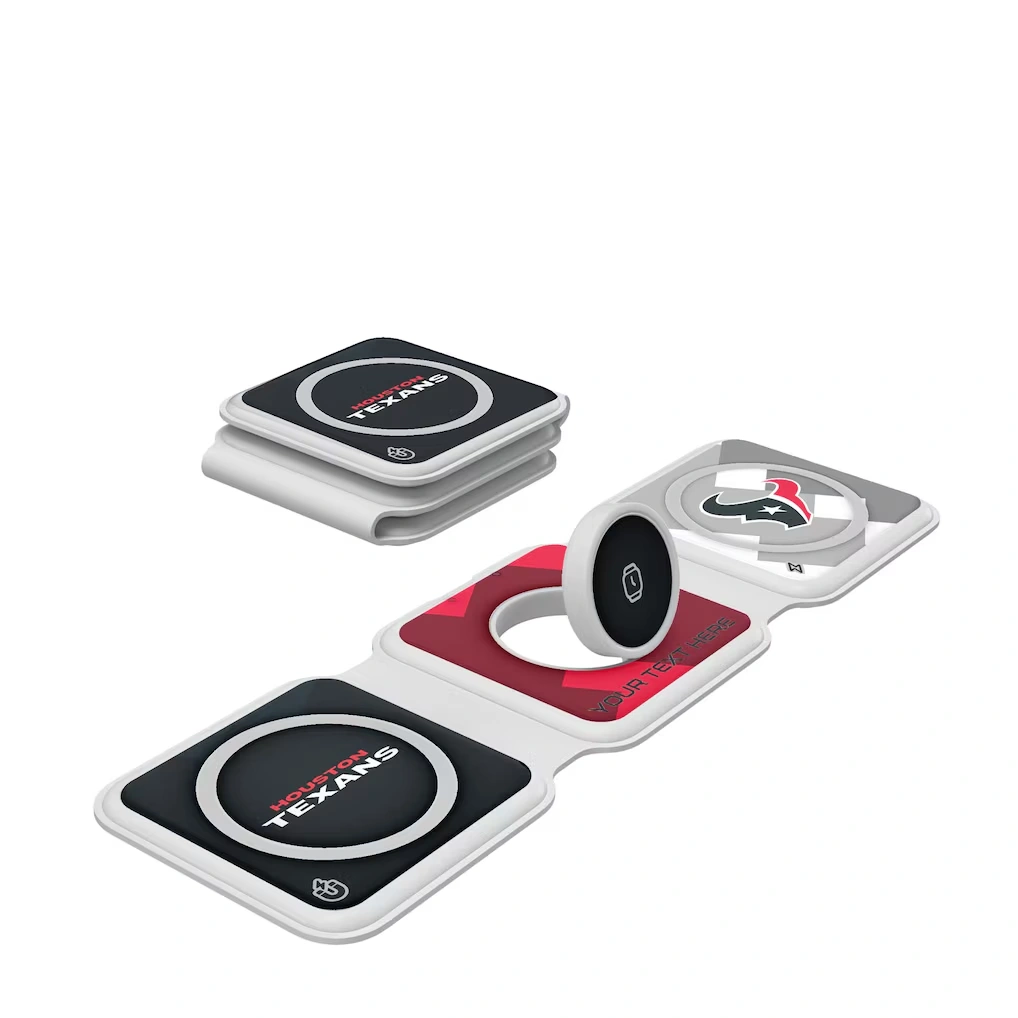 Houston Texans Keyscaper Personalized 3-in-1 Foldable Charger