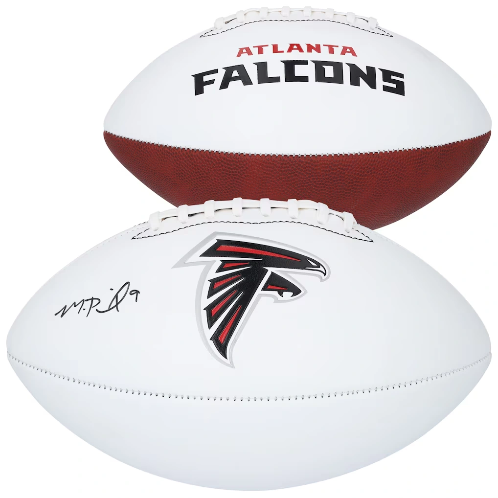 Michael Penix Jr. Atlanta Falcons Autographed Fanatics Authentic Franklin White Panel Football