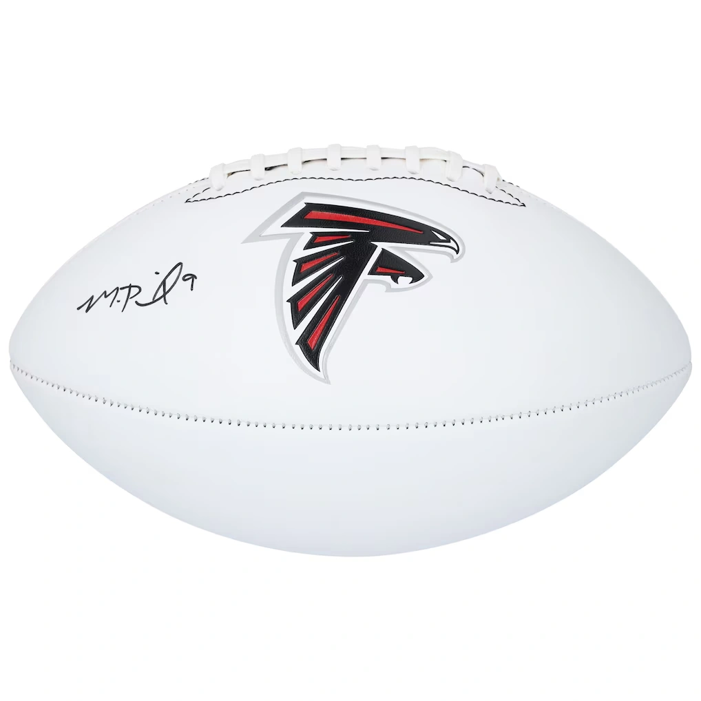 Michael Penix Jr. Atlanta Falcons Autographed Fanatics Authentic Franklin White Panel Football
