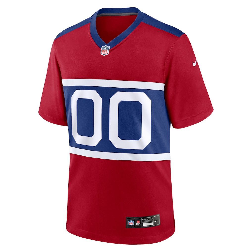 Men's New York Giants Nike Century Red Alternate Game Custom Jersey