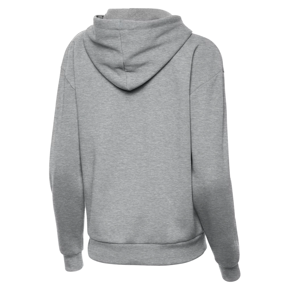 Women's Las Vegas Raiders Antigua Heather Gray Victory Pullover Hoodie