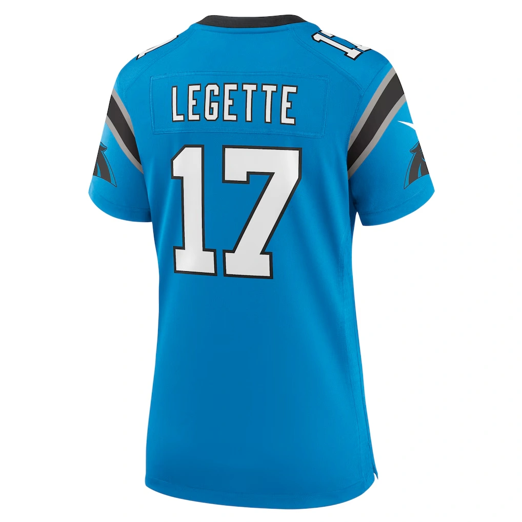 Women's Carolina Panthers Xavier Legette Nike Blue Alternate Game Jersey