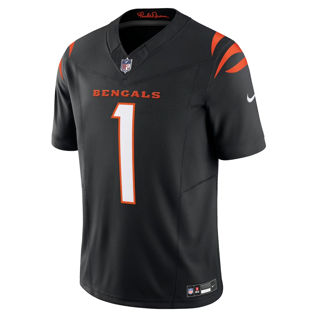 Men's Cincinnati Bengals Ja'Marr Chase Nike Black Vapor F.U.S.E. Limited Jersey