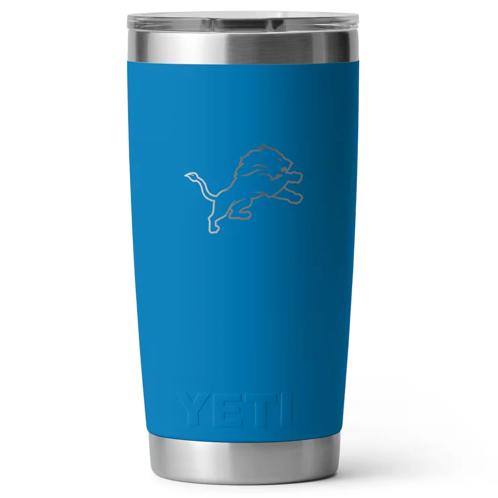 Detroit Lions YETI 20oz. Rambler Tumbler with Magslider Lid