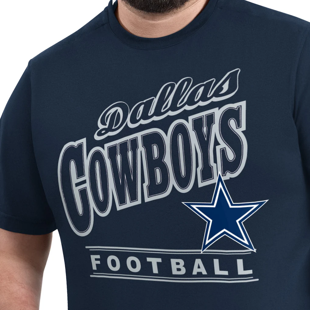 Men's Dallas Cowboys G-III Sports by Carl Banks Navy Adaptive Headliner Graphic T-Shirt