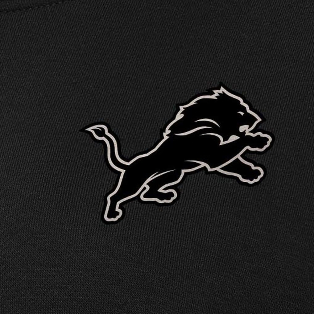 Women's Detroit Lions Antigua Black Victory Pullover Sweatshirt
