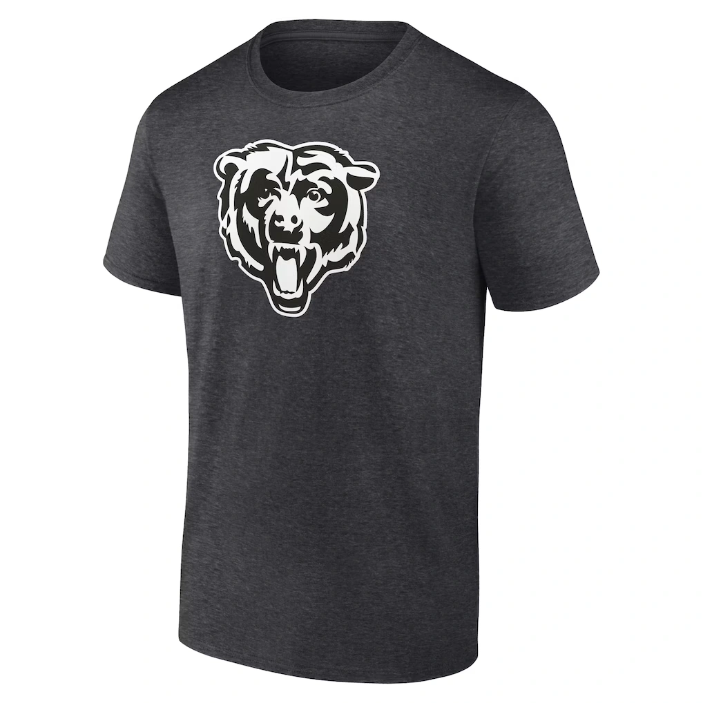 Men's Chicago Bears Charcoal Personalized Name & Number Monochrome T-Shirt