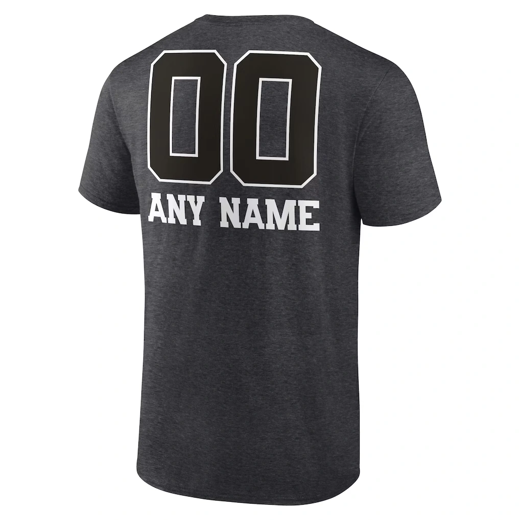 Men's Chicago Bears Charcoal Personalized Name & Number Monochrome T-Shirt 3 Men's Chicago Bears Charcoal Personalized Name & Number Monochrome T-Shirt