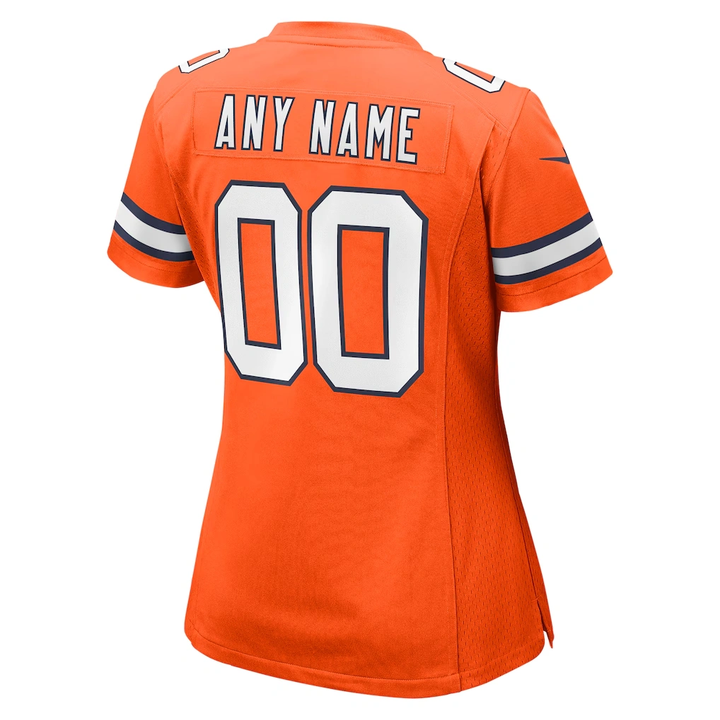 Women's Denver Broncos Nike Orange Alternate Custom Game Jersey