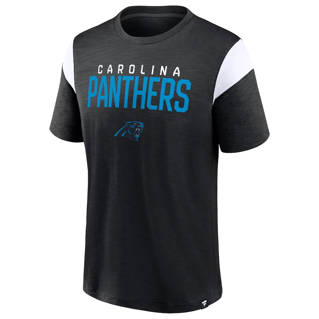 Men's Carolina Panthers Fanatics Black Home Stretch Team T-Shirt