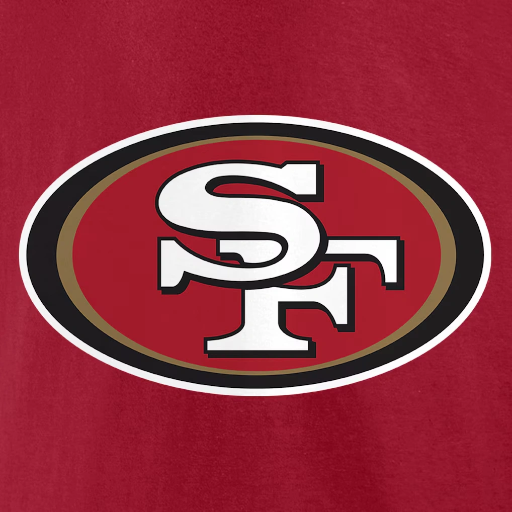 Men's San Francisco 49ers Christian McCaffrey Fanatics Scarlet Player Icon Name & Number T-Shirt