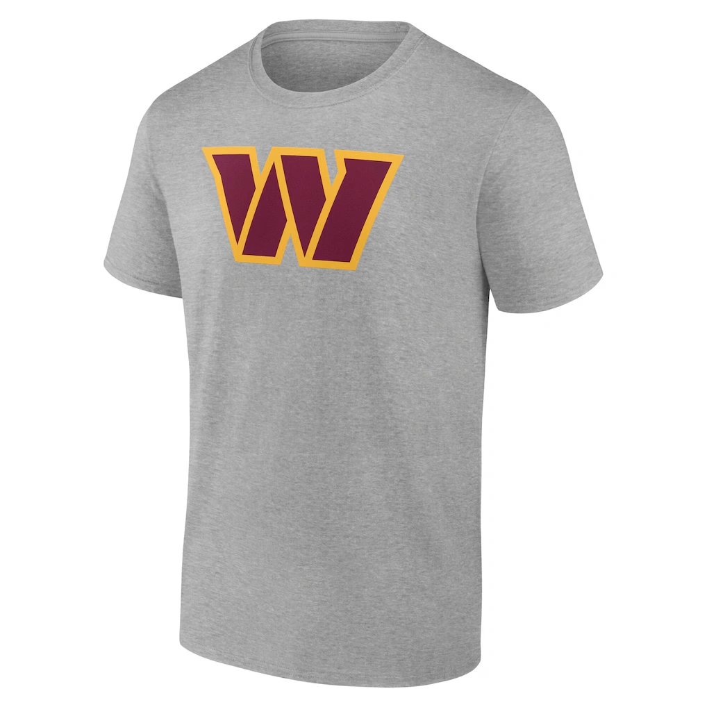 Men's Washington Commanders Gray Team Authentic Custom Name & Number T-Shirt