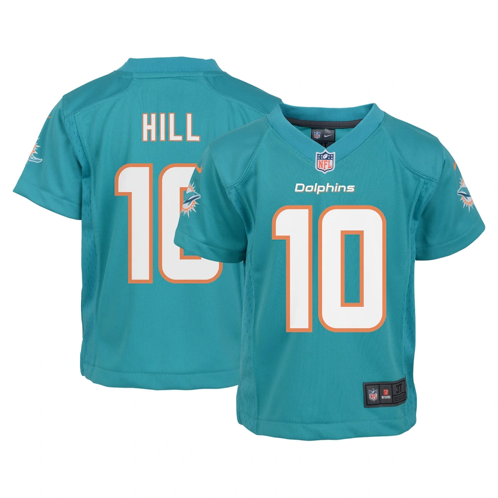 Preschool Miami Dolphins Tyreek Hill Nike Aqua Game Jersey