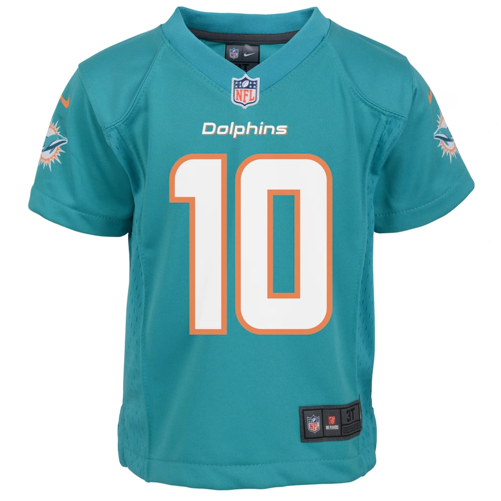 Preschool Miami Dolphins Tyreek Hill Nike Aqua Game Jersey