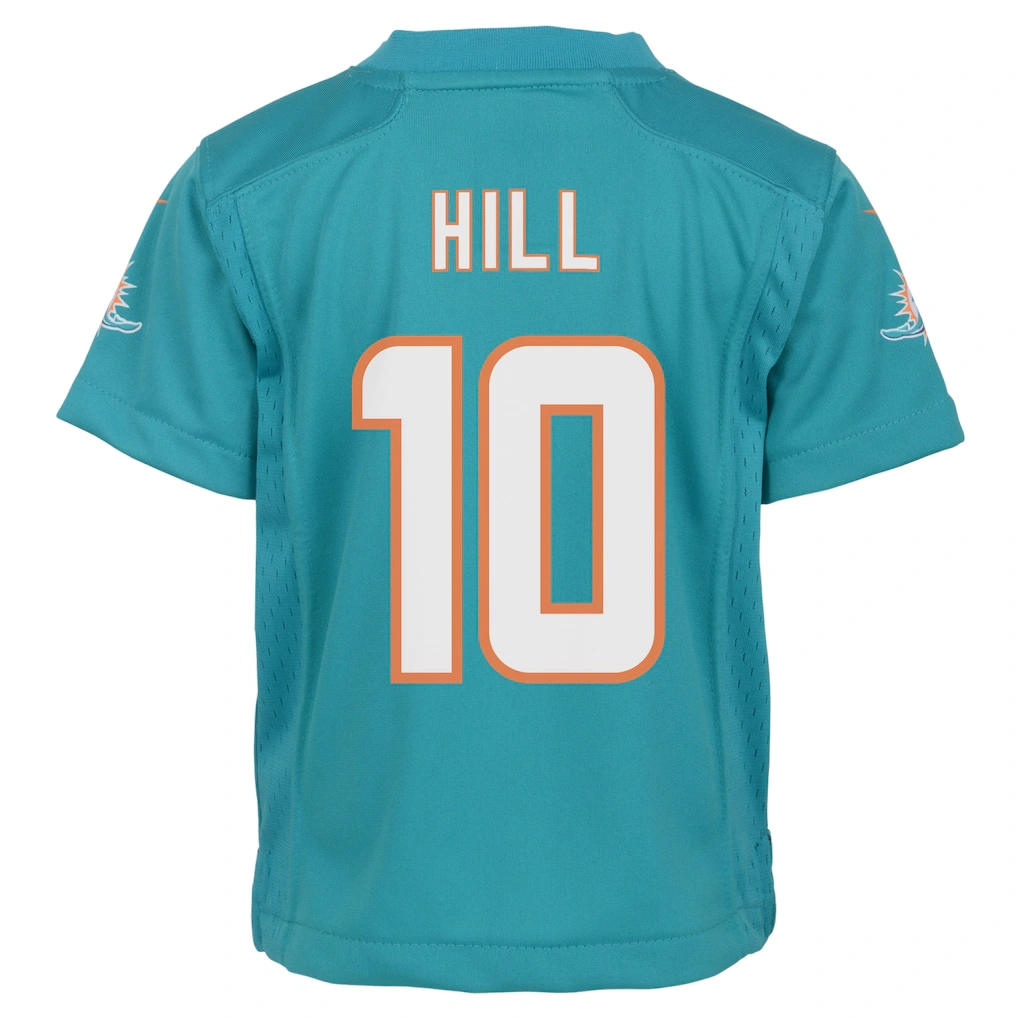 Preschool Miami Dolphins Tyreek Hill Nike Aqua Game Jersey