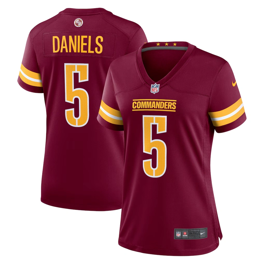 Women's Washington Commanders Jayden Daniels Nike Burgundy Player Game Jersey