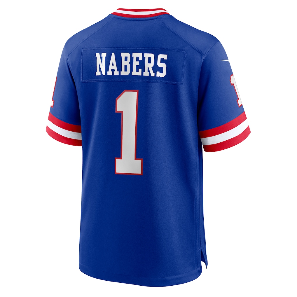 Men's New York Giants Malik Nabers Nike Royal Game Player Jersey
