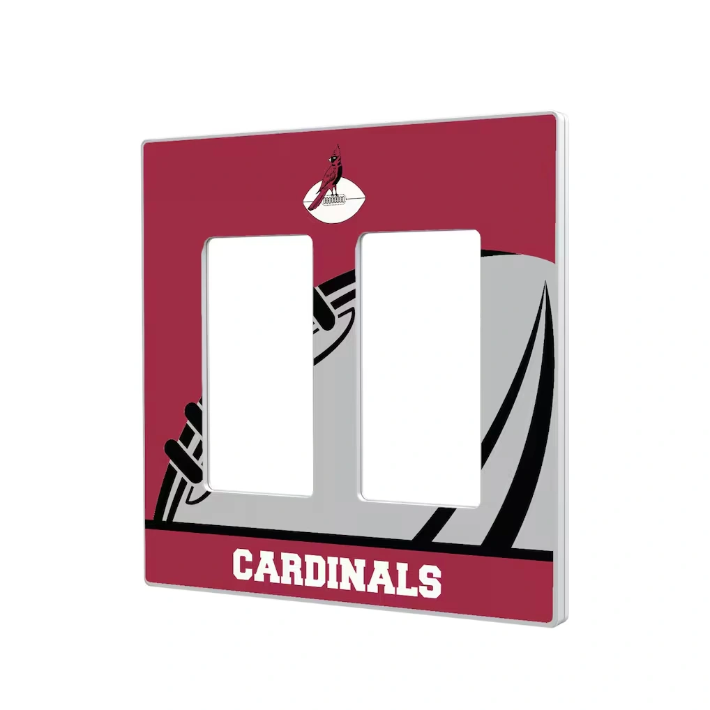 Chicago Cardinals Passtime Design Double Rocker Lightswitch Plate