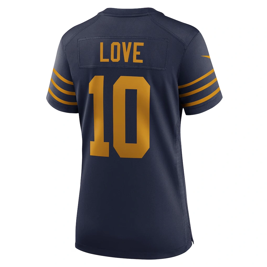 Women's Green Bay Packers Jordan Love Nike Navy The 1923 Classic Game Jersey 3 Women's Green Bay Packers Jordan Love Nike Navy The 1923 Classic Game Jersey