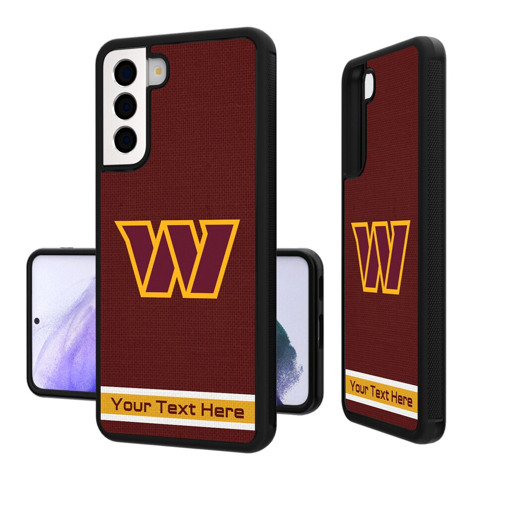 Washington Commanders Personalized Stripe Design Galaxy Bump Case