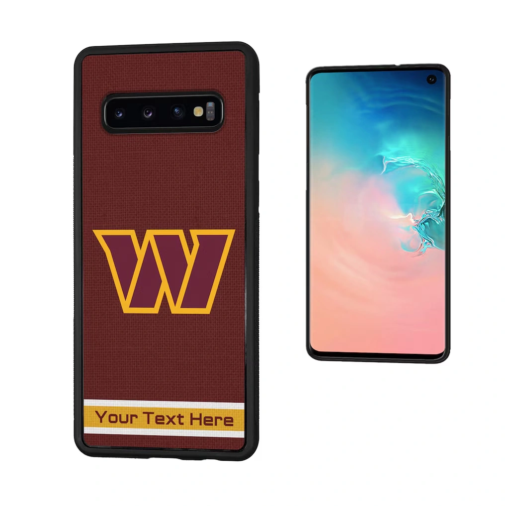 Washington Commanders Personalized Stripe Design Galaxy Bump Case
