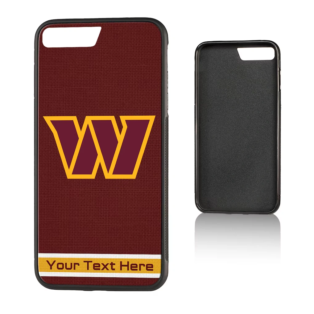 Washington Commanders Personalized Stripe Design Galaxy Bump Case