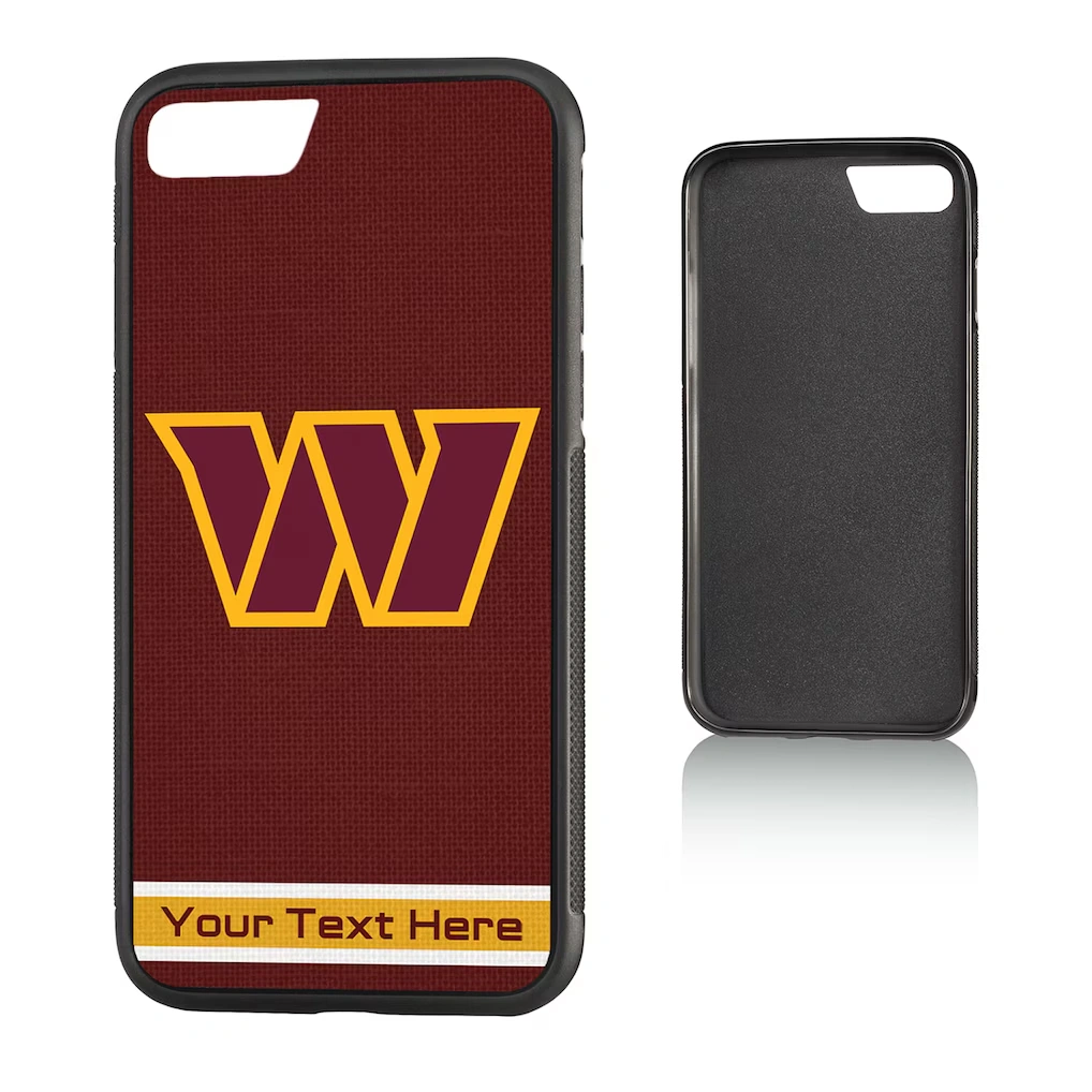 Washington Commanders Personalized Stripe Design Galaxy Bump Case