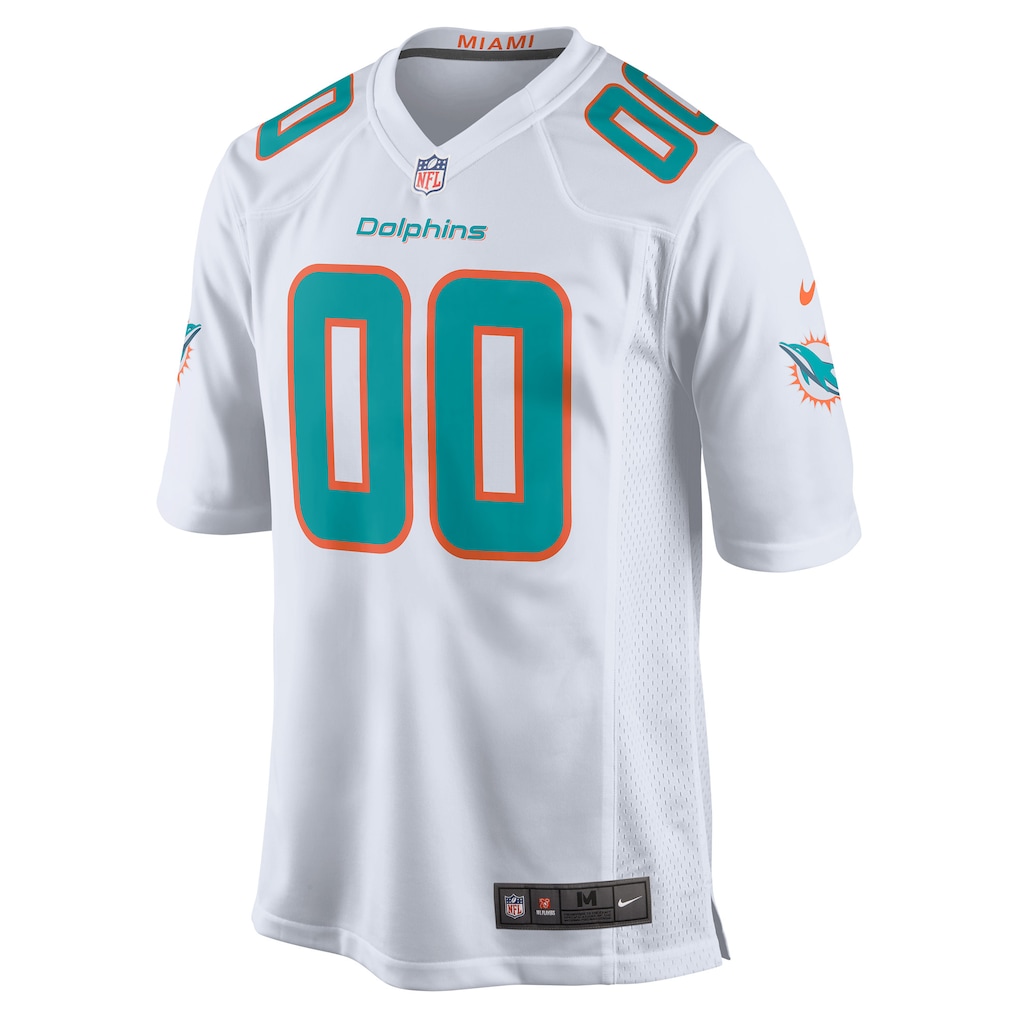Men's Miami Dolphins Nike White Custom Game Jersey