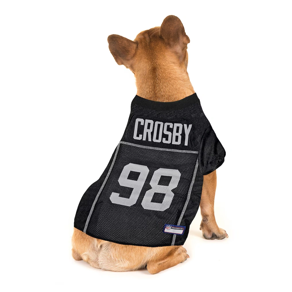Las Vegas Raiders Maxx Crosby Black Player Pet Jersey